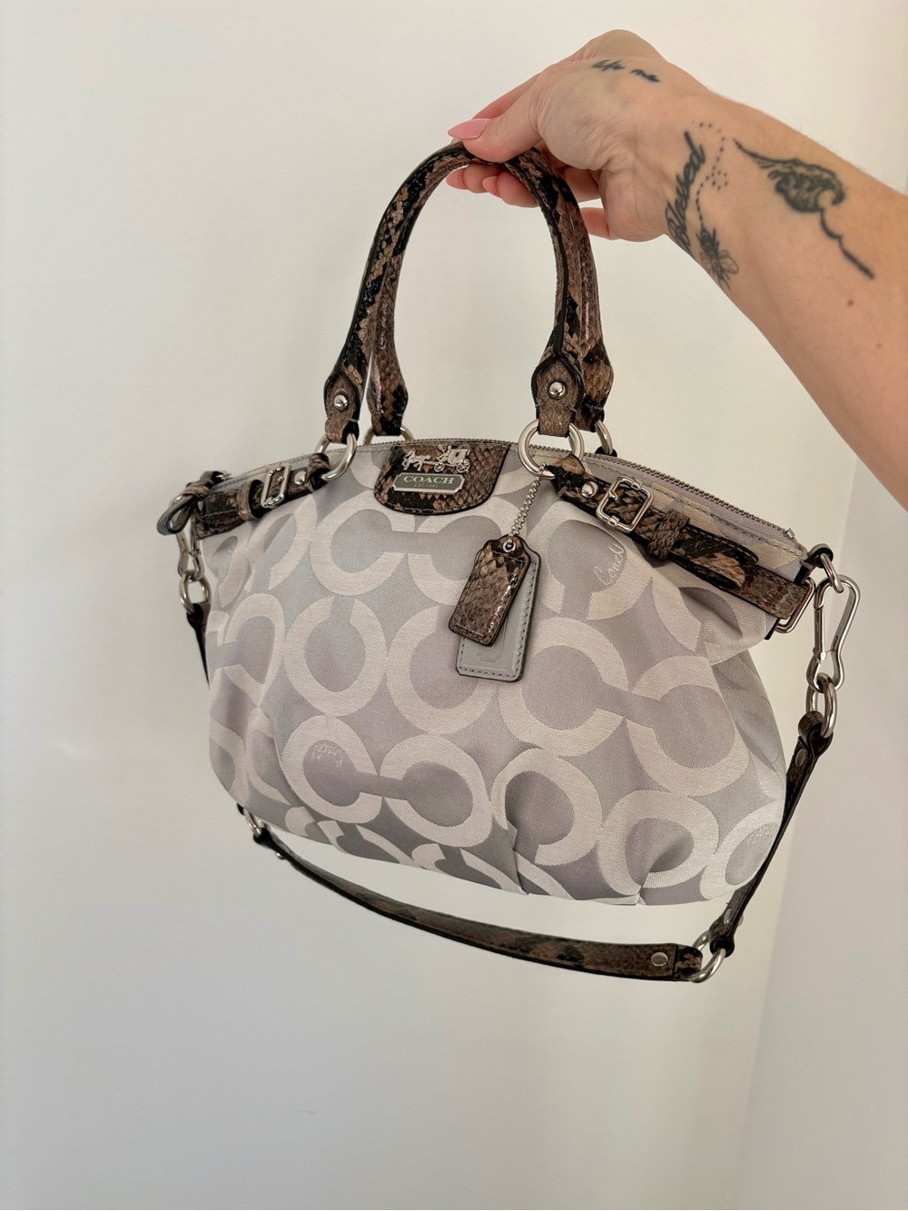 COACH Madison Op Art Sateen Sophia Satchel | 18650